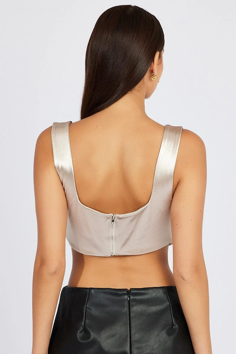 Beige Corset Top 5 Beige Corset Top - Image 5