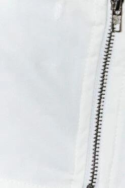 White Corset Top Sleeveless Square Neck Structured -FabWear Shop wc9062 47w white 6