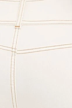 White Low Waist Belted Flared Jeans 11 White Low Waist Belted Flared Jeans -FabWear Shop wide leg jean white low waist belted flared jeans 33136914989249