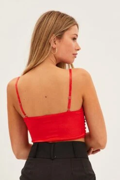 Red Corset Top Lingerie -FabWear Shop wl000108 51b red 5